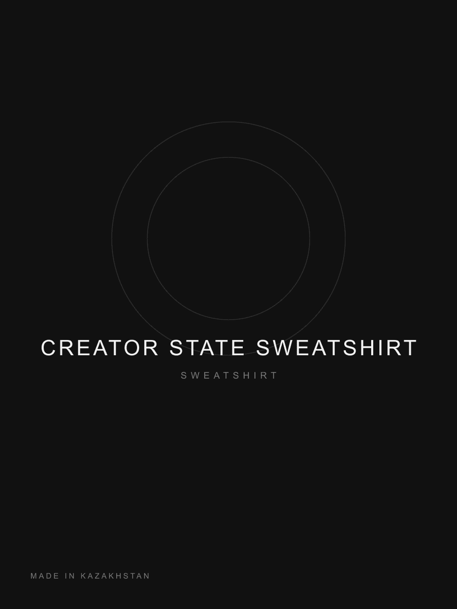 Свитшот Creator State — Чёрный