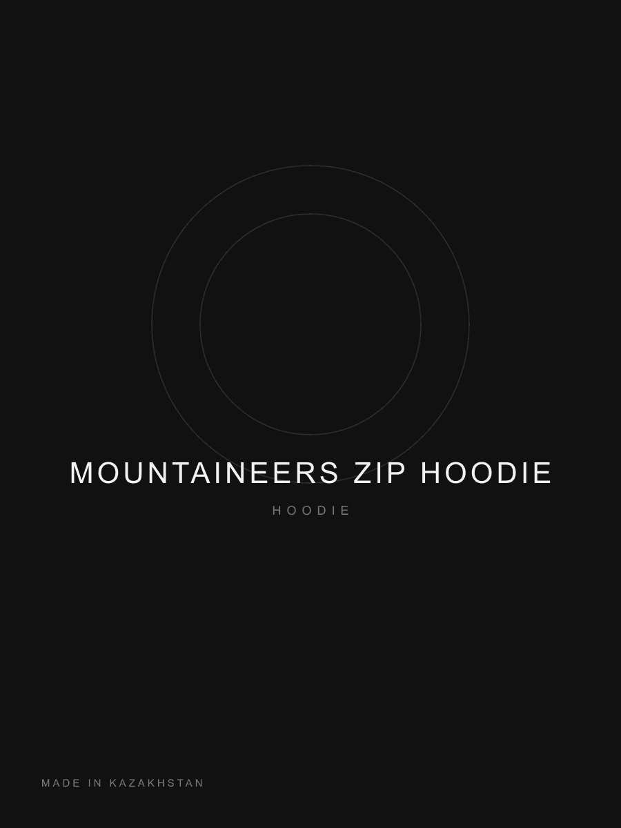 Зип-худи Mountaineers — Чёрный